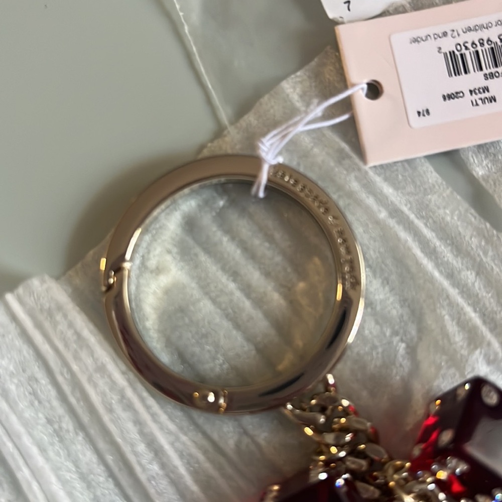 Kate Spade Metal Cards Key Fob - Picture 6 of 7